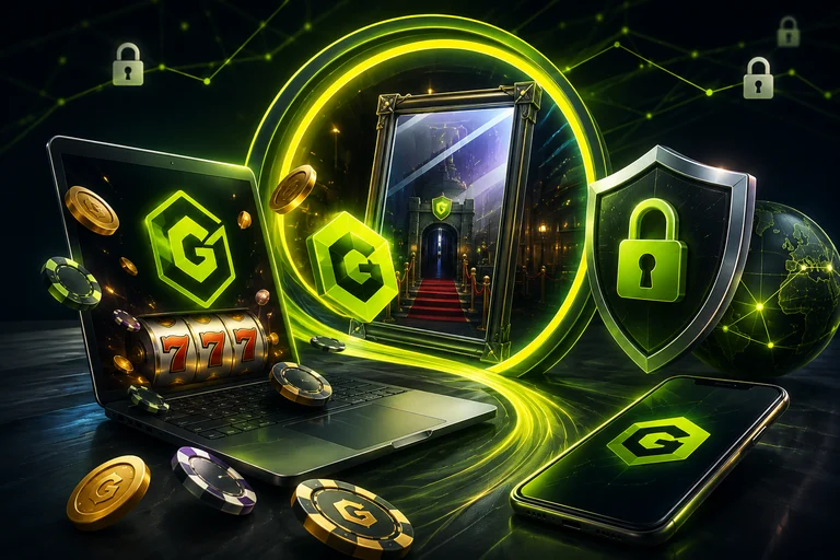 Защита аккаунта Gama: ноутбук и смартфон с резервным входом и замками безопасности